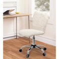 thumbnail image 1 of Urban Shop Faux Fur Task Chair, White Shepra, 1 of 5