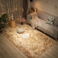 thumbnail image 4 of Super Soft Area Rug for Bedroom, 6.5x10 ft, Fluffy Rugs, Shag Rugs for Living Room, Big Rug, Furry Rugs for Girls Boys Room, Nursery, Dorm, Anti-Slip Rug, Khaki Carpet, Rectangle, 4 of 9