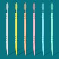 thumbnail image 3 of 200Pcs/Box Disposable Double-End Toothpick Brush Plastic Interdental Brush Toothpick Dental Plaque Removal Flosser Teeth Cleaning Tools, 3 of 8