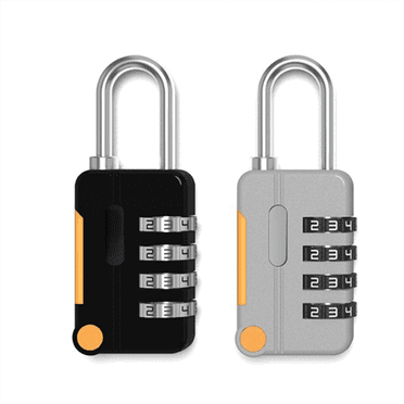 Combination Padlock, 4 Pack Small Waterproof Padlocks for School Gym Locker, Gate, Shed, 4 Digit Code Security Locks