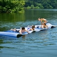 thumbnail image 4 of Gymax 12' x 6' Floating Water Pad Mat 3-Layer Foam Floating Island for Pool Lake Blue, 4 of 10
