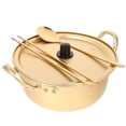 thumbnail image 2 of 1 Set Hot-pot Pot Double Handle Pot Noodle Cooking Pot Aluminum Wok with Spoon, 2 of 8