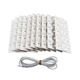 thumbnail image 2 of Tignapoo KKmoon 6V Perles de Lampe LED pour Réparation de Rétroéclairage de TV LCD - 50 Pcs avec Fil 2M Optionnel, Idéal pour Modèles de 32-65 Pouces, Matériau Durable FR4, Couleur Blanche, 2 of 5