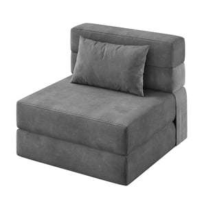 GloryStar Folding Sofa Bed Sleeper Chair, 72 x 28 x 6 Inches, Convertible Futon Couch with Pillow, Single Size Foldable Mattress for Living Room, Dorm, Apartment, or Home Office