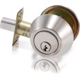 thumbnail image 1 of Stainless Steel Finished Double Cylinder Deadbolt Lock, 1 of 3