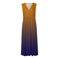 thumbnail image 4 of Yuyuzo Robes de Plage pour Femmes 2025 Décolleté en V Profond Sans Manches Robes Longues de Fête Fluides Boho Vacances Robe Maxi, 4 of 5