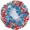 thumbnail image 2 of ORUYROP Allylew Réutilisables Chapeaux de Douche Imperméables pour les Femmes pour les Cheveux Longs, Floral Exotique, 2 of 4