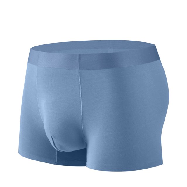 StSilkitty 1 Pack Men's Breathable Boxer Briefs Mid Waist Elastic Underwear No Riding up Lightweight Underpants