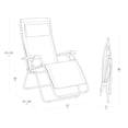 thumbnail image 2 of Lafuma R Clip Reclining Foldable Zero Gravity Relaxation Patio Chair, Cerisier, 2 of 7