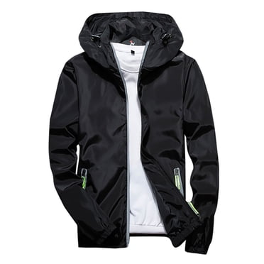 Pisexur Manteau de Pluie Imperméable pour Homme Léger à Capuche en Coquille Souple Imperméable Coupe-Vent Manteau Léger Fermeture Éclair Complète Randonnée Travail Voyage