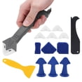thumbnail image 1 of Nozzle Caulking Finisher Tools Plastic Glass Glue Scraper Sealing Grouting Caulk Nozzles Kit, 1 of 7
