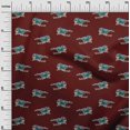 thumbnail image 2 of oneOone Silk Tabby Fabric Branch & Bird Block Print Fabric By The Yard 42 Inch Wide, 2 of 4