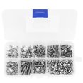 thumbnail image 1 of 340pcs M3 Douille Hexagonale Tête Plate Acier Inoxydable SS304 Vis Boulon Écrou Assortiment Ensemble, 1 of 9