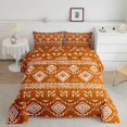 thumbnail image 2 of Erosebridal Orange Aztec Bedding Sets Twin with Comforter, Farmhouse Abstract Art Duvet Insert, Reversible 2pcs, 2 of 8
