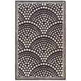 thumbnail image 1 of Aspire Wool Scallop Navy & White 5' x 8' Area Rug, 1 of 6