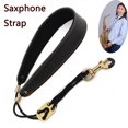 thumbnail image 2 of Leather Saxophone Neck Strap for Soprano Tenor Alto Baritone Sax Multi Color Brown, 2 of 5