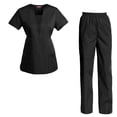 thumbnail image 1 of Women's Scrubs Set Scrub Top and Pants Scrubs Set, 1 of 3