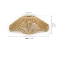 thumbnail image 3 of EGNMCR Hand Woven Hat Lamp Shade Retroes Rattan Overhead Shade Handwoven Home Lighting For Guesthouse Restaurant And Living Room Paper lampshade, 3 of 7