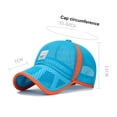thumbnail image 3 of Youth Trucker Cap With Adjustable Snapback Unisex Kids Breathable Baseball Cap Hat Sun Hat winter hats Multicolor, 3 of 7