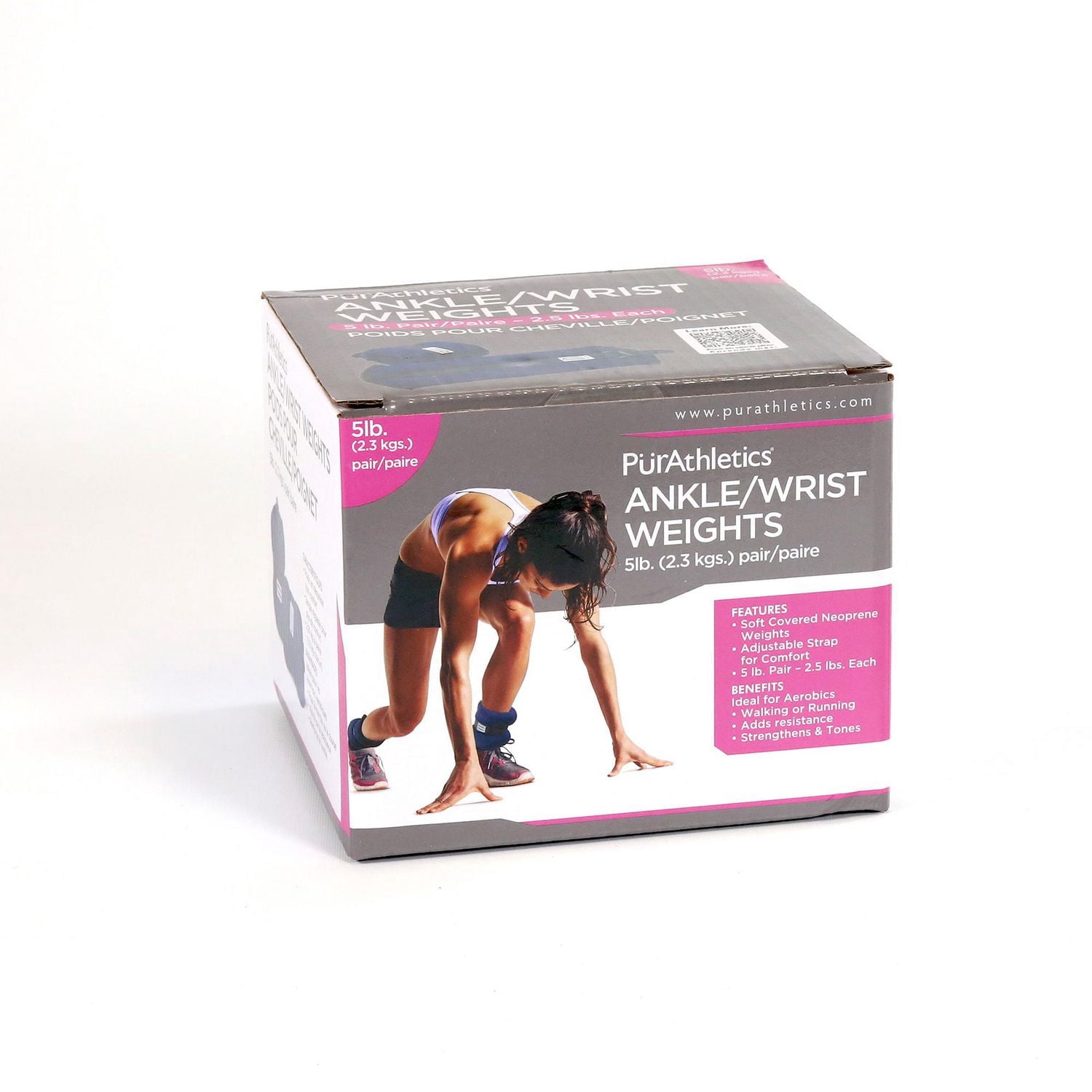 PurAthletics Poids cheville et poignet 5 lb - WTE100855