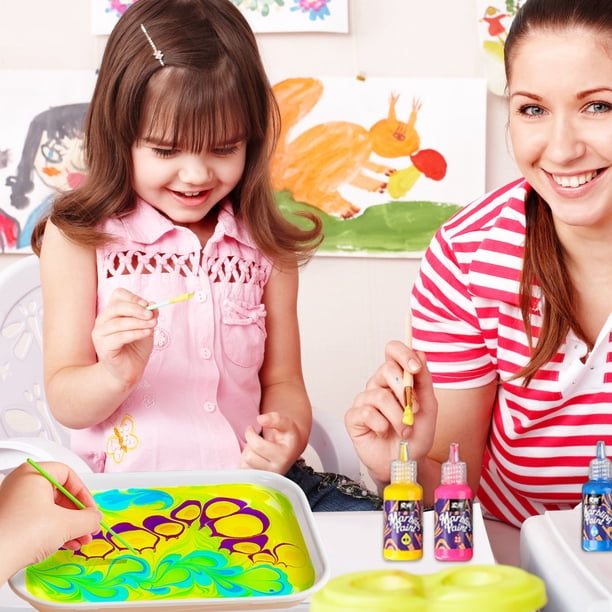 Kit Peinture Marbrée à L’eau – 12 Couleurs – Activité Artistique Dès 3 Ans