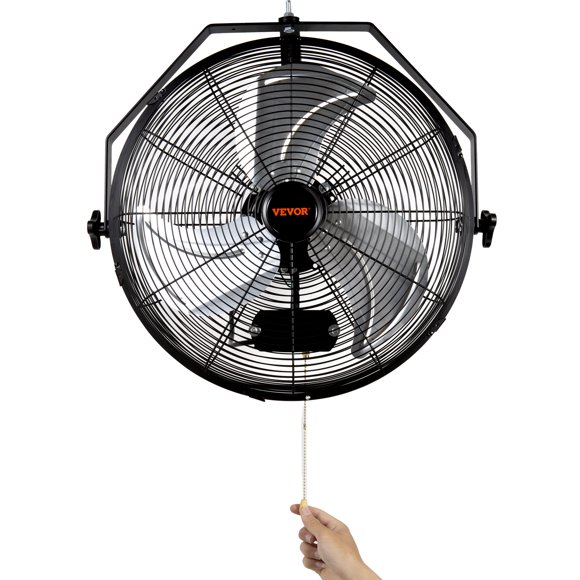 VEVOR Wall Mount Fan, 2 PCS 18 inch Waterproof, 3-speed High Velocity Max. 4000 CFM Industrial Wall Fan for Indoor, Commercial, Residential