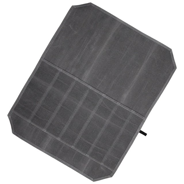 koolsoo Foldable Tableware Storage Bag Carrying Bag Outdoor Camp Barbecue Hanging Holder grey