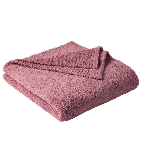 Better Homes & Gardens Cozy Knit Throw Blanket, Violet Gem, 50x72"