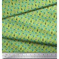 thumbnail image 3 of Soimoi Tissu Georgette Poly Vert Tissu Imprimé Bouteille Coloré au Mètre 52 Pouces de Large, 3 of 3
