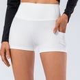 thumbnail image 2 of Plebaso Womens High Waist Yoga Shorts with Pockets Workout Athletic Shorts Stretch Compression Biker Shorts, 2 of 7