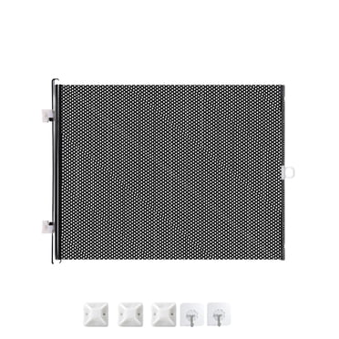 yulier Barrière Rétractable pour Chien pour Escaliers, Barrière pour Animaux de Compagnie pour Chiens/chats, Clôture pour Animaux Sans Perçage pour Entrée, Escaliers, Porche, Couloir - 49.2 Pouces x 15.75 Pouces