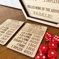 thumbnail image 2 of Farkle Dice Game Wooden Tray, Handcrafted Board With Storage, Family Strategy Game Classic Dice Play For All Ages, 2 of 6
