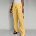 thumbnail image 5 of Birdeem Pantalon Grand Taille Haute Ample Uni pour Femmes, 5 of 5