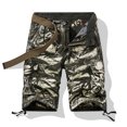 thumbnail image 4 of Birdeem Men Casual Solid Zipper Button Multi-Pocket Cropped Cargo Shorts, 4 of 7