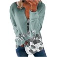 thumbnail image 2 of Chandails à Capuchon Mode pour Femmes 2023 Hauts Automne Manches Longues Ample Chandail à Enfiler Chemise Chic Décontracté Dames Rayé Col Rond Chandails 50 % de Rabais Liquidation Costumes d'Halloween/Noël, 2 of 5