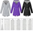 thumbnail image 3 of MesaSe Coupe-Vent Imperméable à Capuche pour Femmes avec Fermeture Éclair, Doublé, Léger, Manteau de Pluie d'Extérieur 4TG, 3 of 3