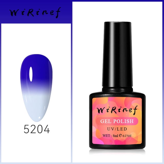 mtvxesu Nail Gel Color Changing Gel Nail Lacquer Temperature Change Gel Nail Lacquer Soak Gel Polishing Nail Art Sky Collection Gradient Nails For Nail Art DIY Home Sale