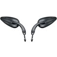 thumbnail image 3 of Krator Black Mirrors Universal Motorcycle Cruiser Compatible with Harley Davidson Road King Custom Classic, 3 of 3