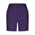 thumbnail image 3 of Shorts pour Femmes Liquidation Grande Taille Shorts en Sergé Extensible pour Femmes Taille Fine à Enfiler Coupe Régulière Shorts de Randonnée Été Décontractés avec Poches en Liquidation, 3 of 7