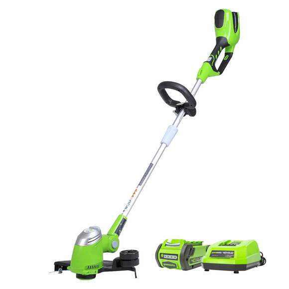Greenworks 40V Taille-Bordures 13 Pouces, Batterie 2,0ah et Chargeur Inclus
