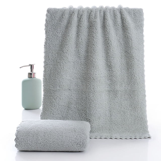 pstuiky Velvet Face Towel Soft & Absorbent Facial Cloth for Gentle Cleansing Solid Color Bath Towel for Daily Skincare Routine