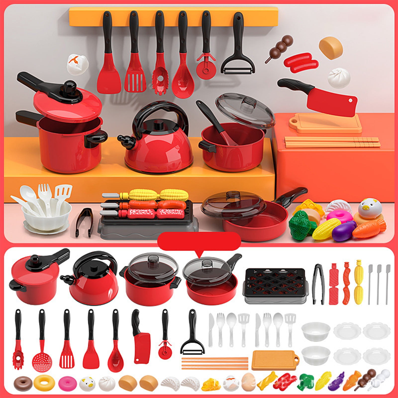 Gifts for Kids! Suncoda Toys, Children's Play Kitchen Toy Set
