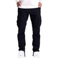 thumbnail image 1 of Birdeem Pantalon Cargo Homme Patchwork Solide Décontracté Multiples Poches Extérieur Type Droit Entraînement Physique, 1 of 5