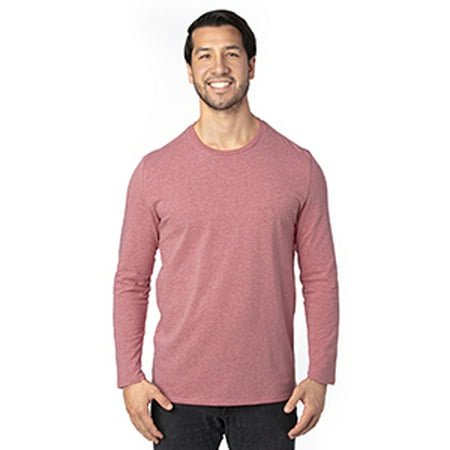 T-Shirt à Manches Longues pour Hommes - Marron Chiné - m