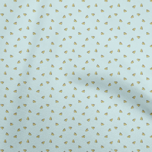 oneOone Polyester Spandex Light Blue Fabric Bird Sewing Craft Projects Fabric Prints By Yard 56 Inch Wide