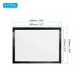 thumbnail image 2 of Unique Bargains 8"x12" Magnetic Display Frame A4 Adhesive Magnetic Sign Holder Black 5 Pack, 2 of 6