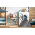 thumbnail image 2 of Ahgly Company Tapis d'Intérieur Lavable à la Machine, Carré, Transitionnel, Gris Gray, Tapis de Zone, 8 Pieds Carré, 2 of 7
