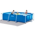 thumbnail image 2 of Intex 9.8' x 29.5" Rectangular Frame Above Ground Outdoor Backyard Swimming Pool, 2 of 10