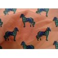 thumbnail image 4 of oneOone Cotton Silk Fabric Horse Block Print Fabric By The Yard 42 Inch Wide, 4 of 4