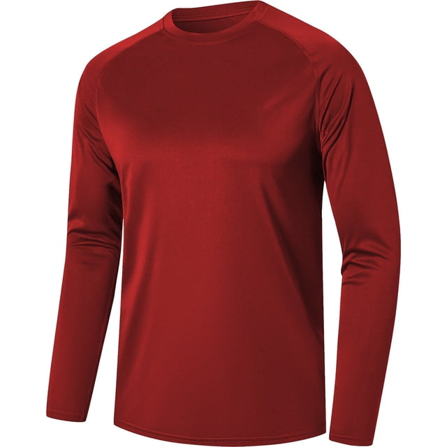fatyb T-Shirts à Manches Longues à Séchage Rapide pour Hommes Vêtements d'Entraînement Légers Hauts Athlétiques pour Course Randonnée
